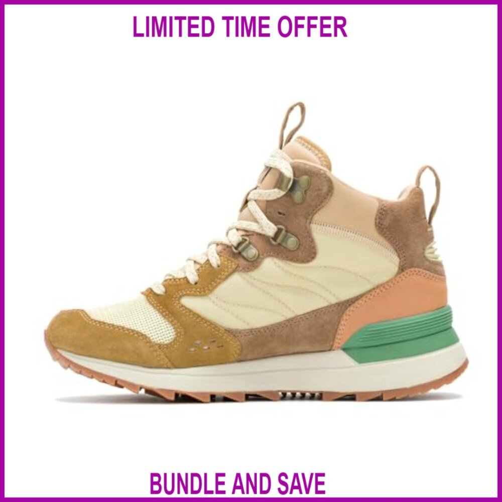 Waterproof Hiking Sneaker Boots, Suede Leather, Lace-Up Ankle Boots - Picture 4 of 6